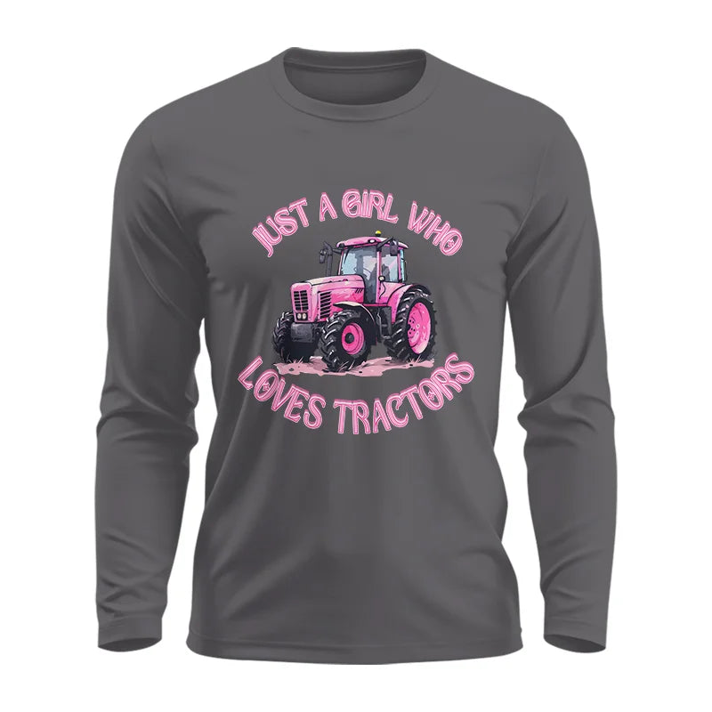 Image of Just A Girl Who Loves Tractors 1 - Unisex Ultra Cotton Long Sleeve Tee