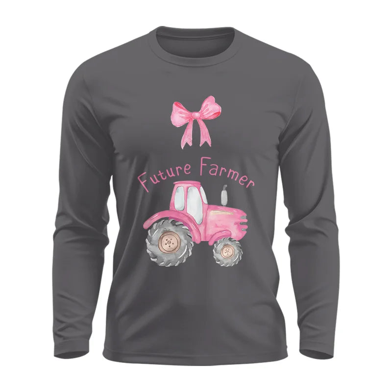 Pink Tractor For Future Farmer - Unisex Ultra Cotton Long Sleeve Tee