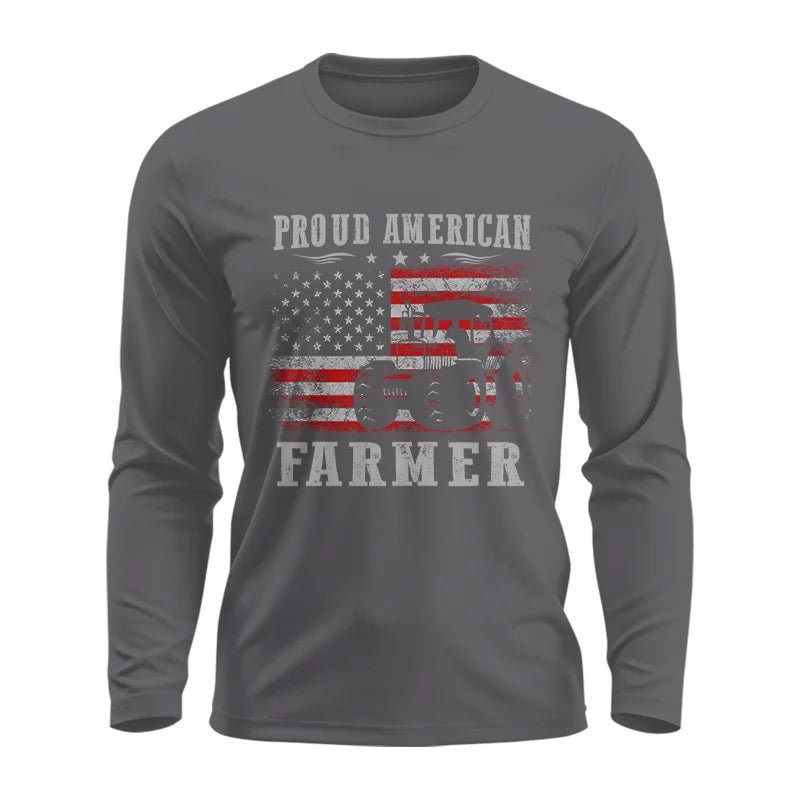 Image of Proud American Farmer - Unisex Ultra Cotton Long Sleeve Tee