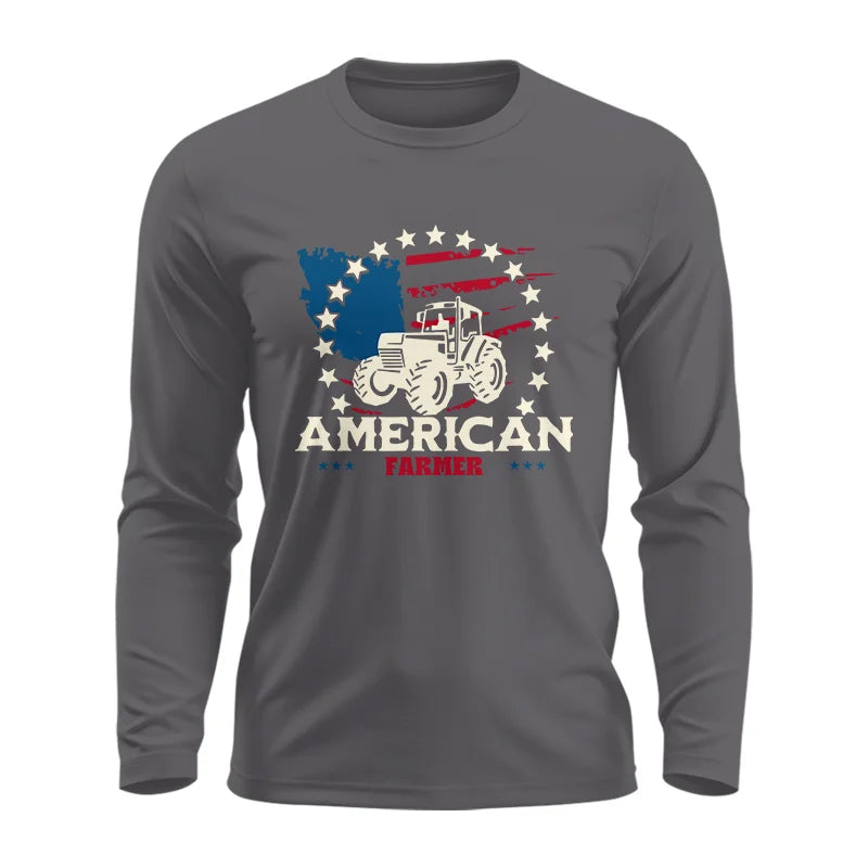 Image of Proud To Be An American Farmer Citizen Veteran - Unisex Ultra Cotton Long Sleeve Tee