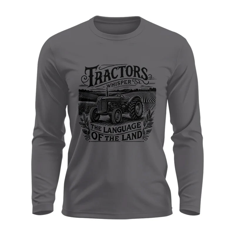 Image of Tractors Whisper The Language Of The Land 1 - Unisex Ultra Cotton Long Sleeve Tee