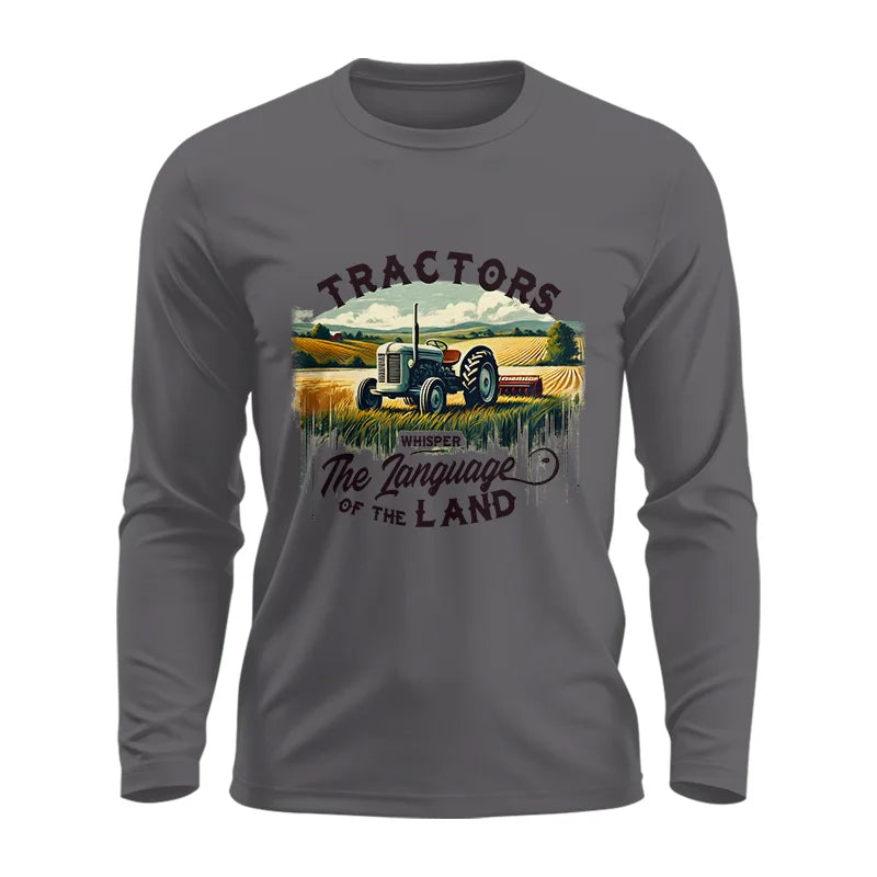 Image of Tractors Whisper The Language Of The Land 2 - Unisex Ultra Cotton Long Sleeve Tee