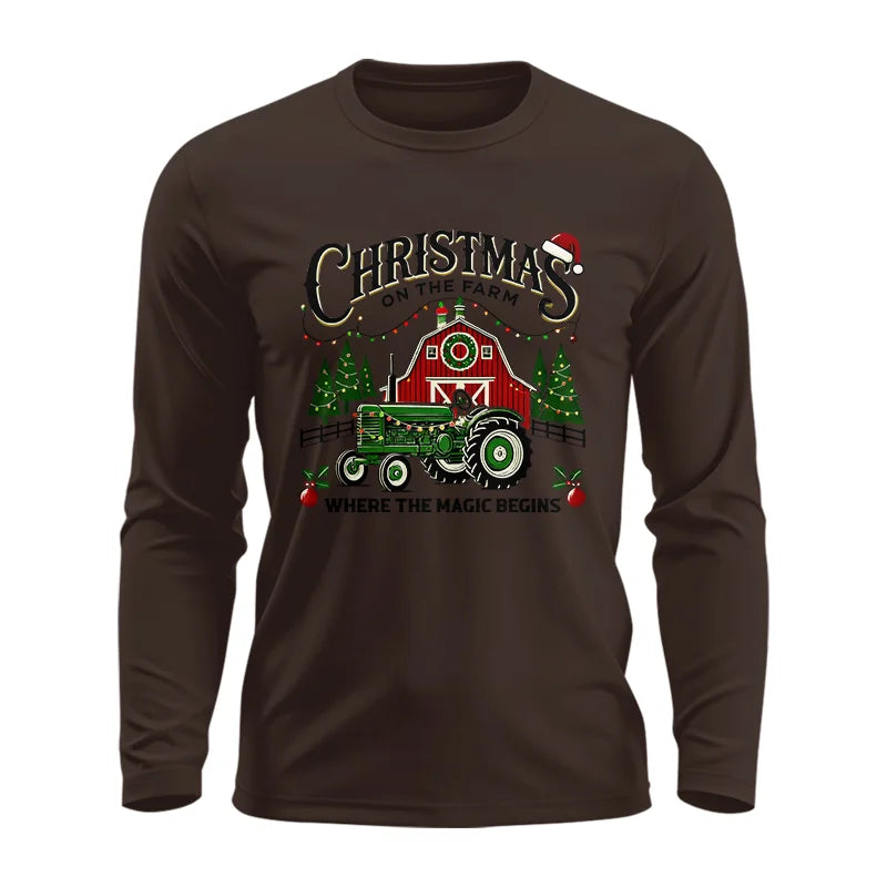 Christmas on the Farm Where the Magic Begins! 5 - Unisex Ultra Cotton Long Sleeve Tee