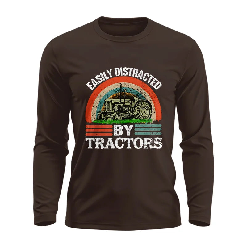 Easily Distracted By Tractors - Unisex Ultra Cotton Long Sleeve Tee