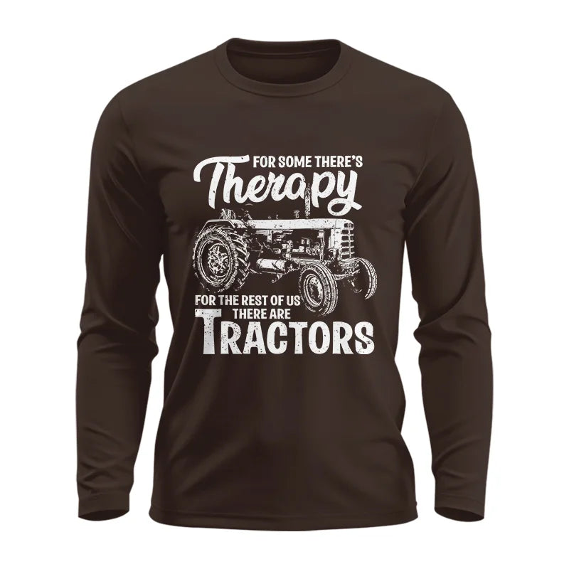 Funny Farmer Therapy Vintage Tractor Lover - Unisex Ultra Cotton Long Sleeve Tee