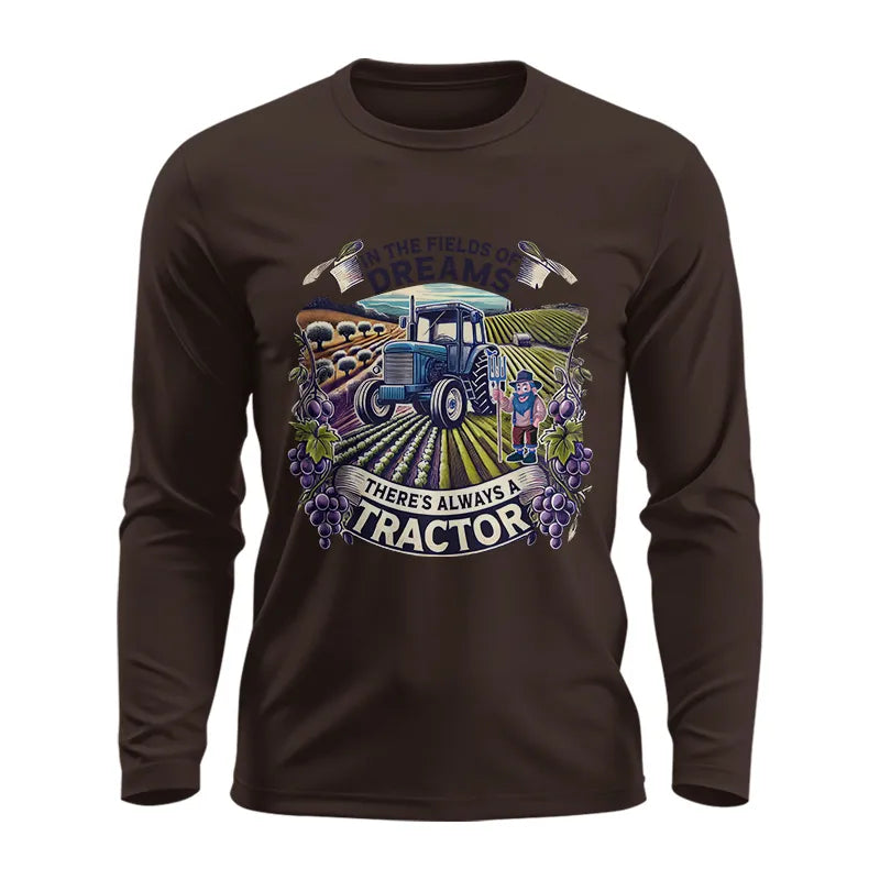 Image of In The Fields Of Dreams There's Always A Tractor 1 - Unisex Ultra Cotton Long Sleeve Tee