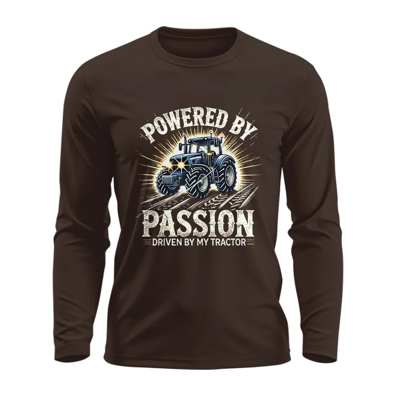 Image of Powered By Passion Driven By My Tractor - Unisex Ultra Cotton Long Sleeve Tee