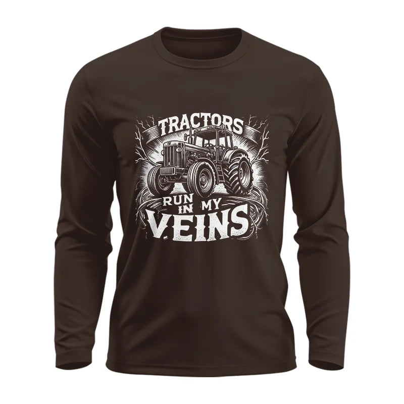 Image of Tractors Run In My Veins - Unisex Ultra Cotton Long Sleeve Tee