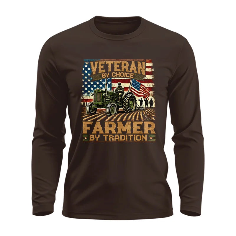 Veteran Farmer Veteran By Choice_Farmer By Tradition - Unisex Ultra Cotton Long Sleeve Tee