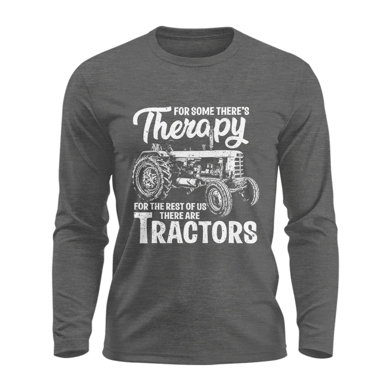 Funny Farmer Therapy Vintage Tractor Lover - Unisex Ultra Cotton Long Sleeve Tee