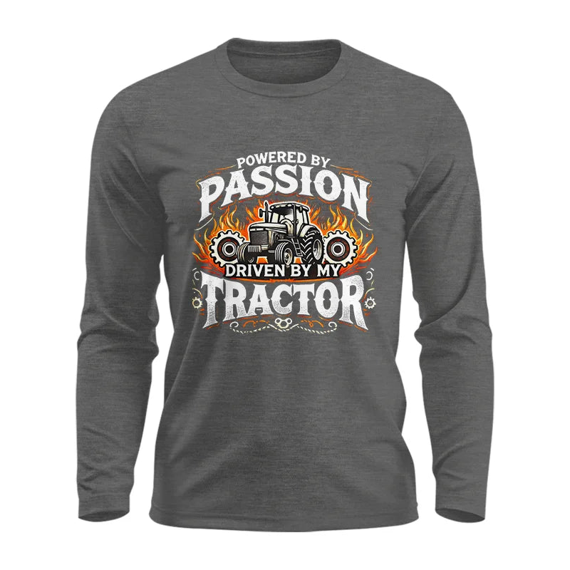 Image of Powered By Passion Driven By My Tractor 1 - Unisex Ultra Cotton Long Sleeve Tee