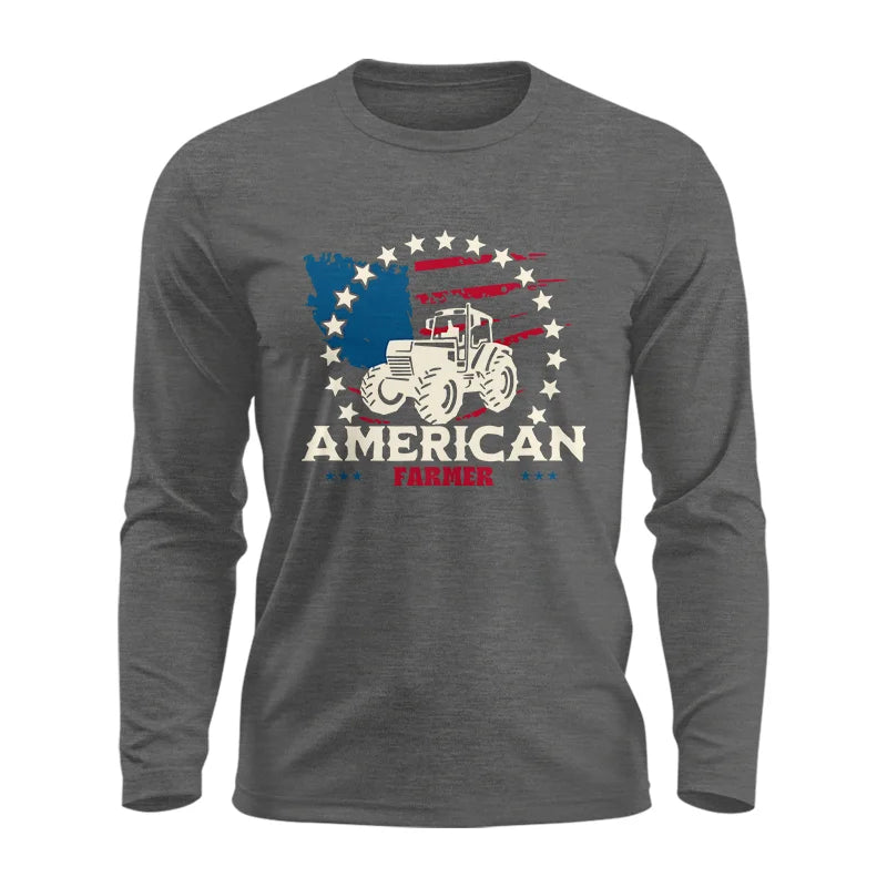 Image of Proud To Be An American Farmer Citizen Veteran - Unisex Ultra Cotton Long Sleeve Tee