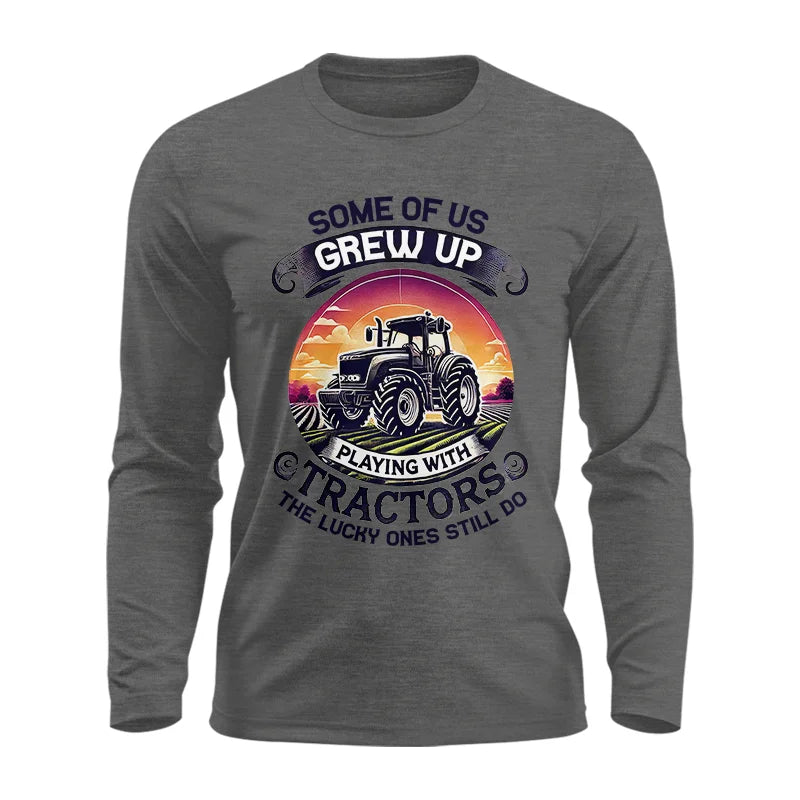 Image of Some Of Us Grew Up Playing With Tractors 4 - Unisex Ultra Cotton Long Sleeve Tee