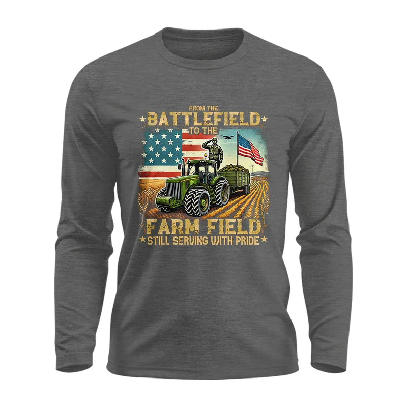 Image of Veteran Farmer From The Battlefield To The Farm Field 2 - Unisex Ultra Cotton Long Sleeve Tee