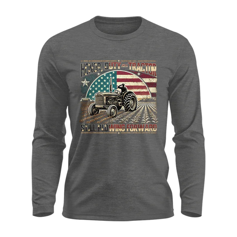 Veteran Farmer Honor Duty And A Tractor 1 - Unisex Ultra Cotton Long Sleeve Tee