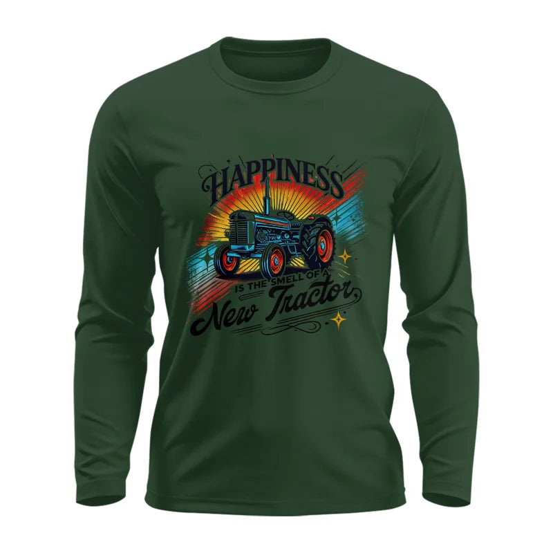 Image of Happiness Is The Smell Of A New Tractor - Unisex Ultra Cotton Long Sleeve Tee