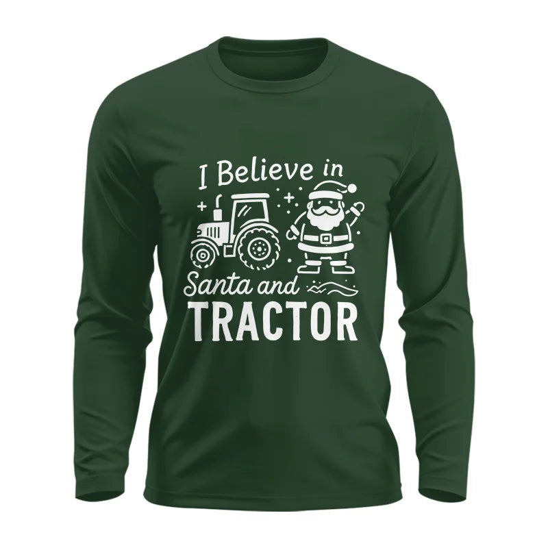 Image of I Believe In Santa And Tractor - Unisex Ultra Cotton Long Sleeve Tee