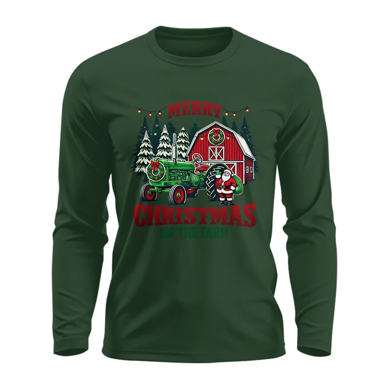 Image of Merry Christmas On The Farm 3 - Unisex Ultra Cotton Long Sleeve Tee