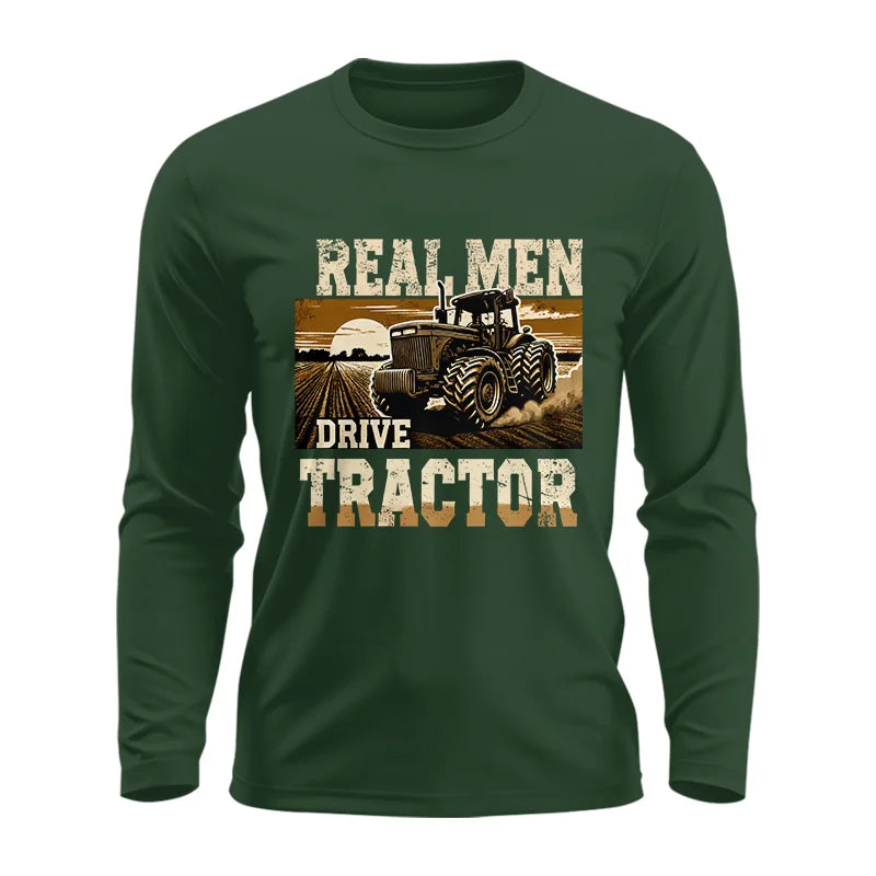 Image of Real Men Drive Tractor - Unisex Ultra Cotton Long Sleeve Tee