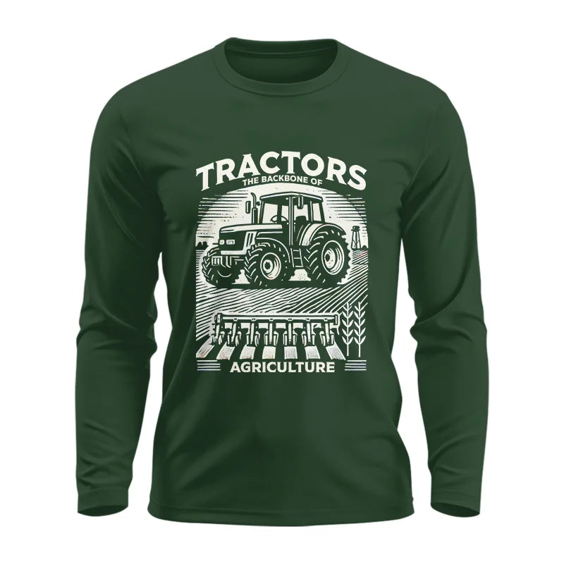 Image of Tractors The Backbone Of Agriculture - Unisex Ultra Cotton Long Sleeve Tee