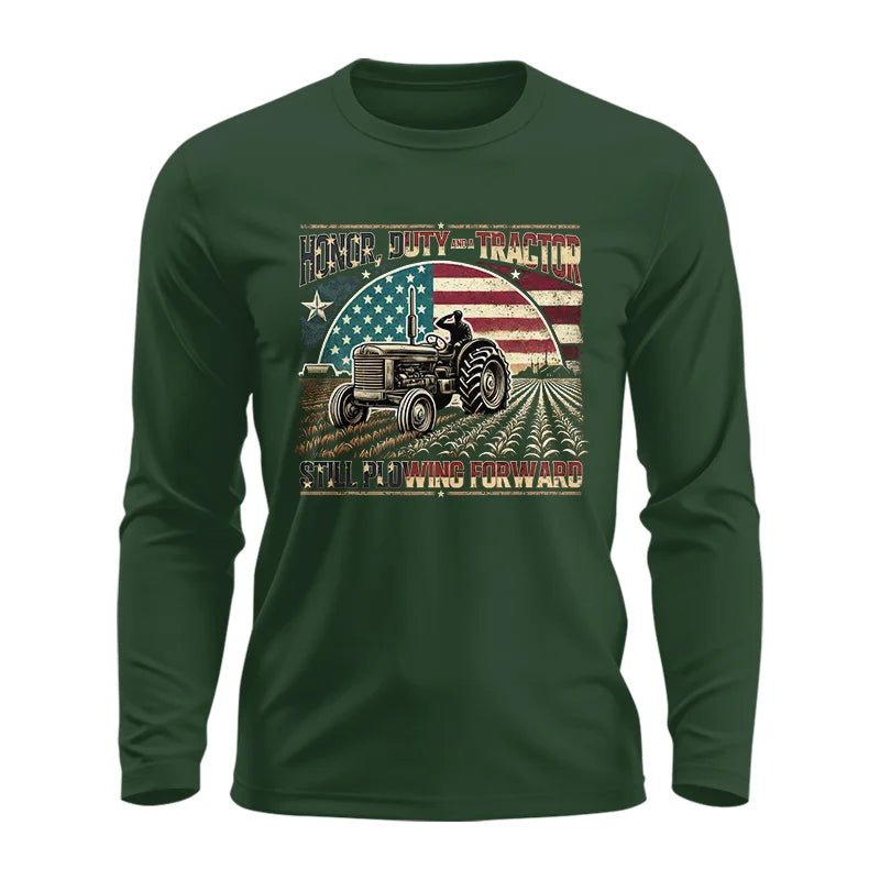 Veteran Farmer Honor Duty And A Tractor 1 - Unisex Ultra Cotton Long Sleeve Tee