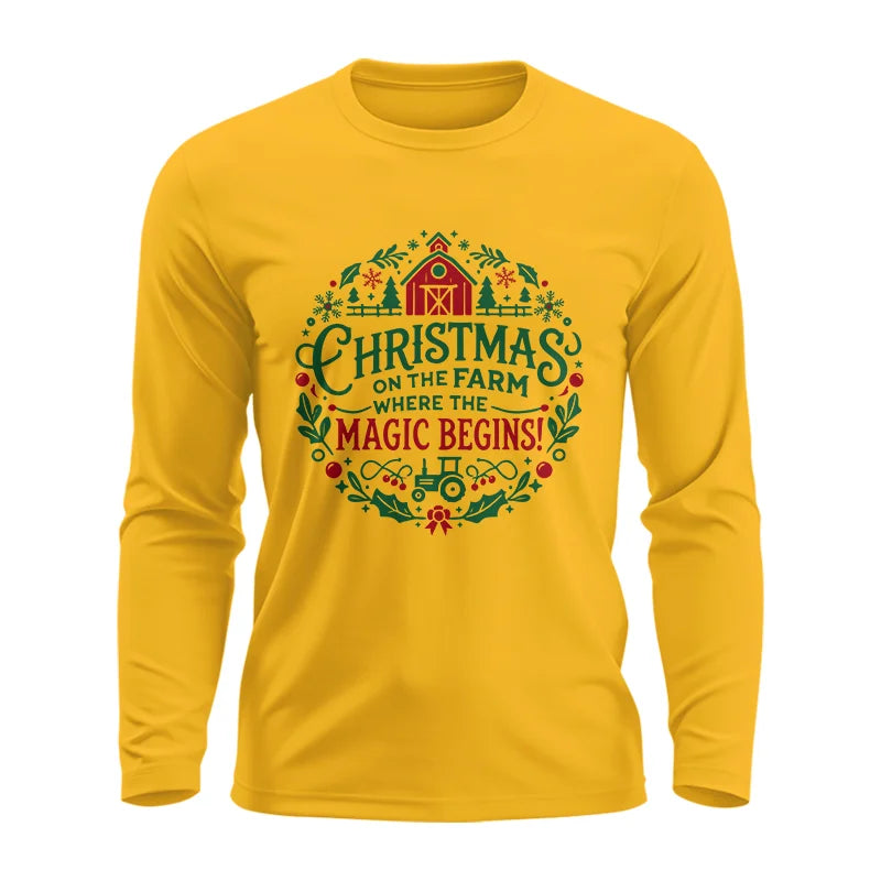 Christmas on the Farm Where the Magic Begins! 2 - Unisex Ultra Cotton Long Sleeve Tee