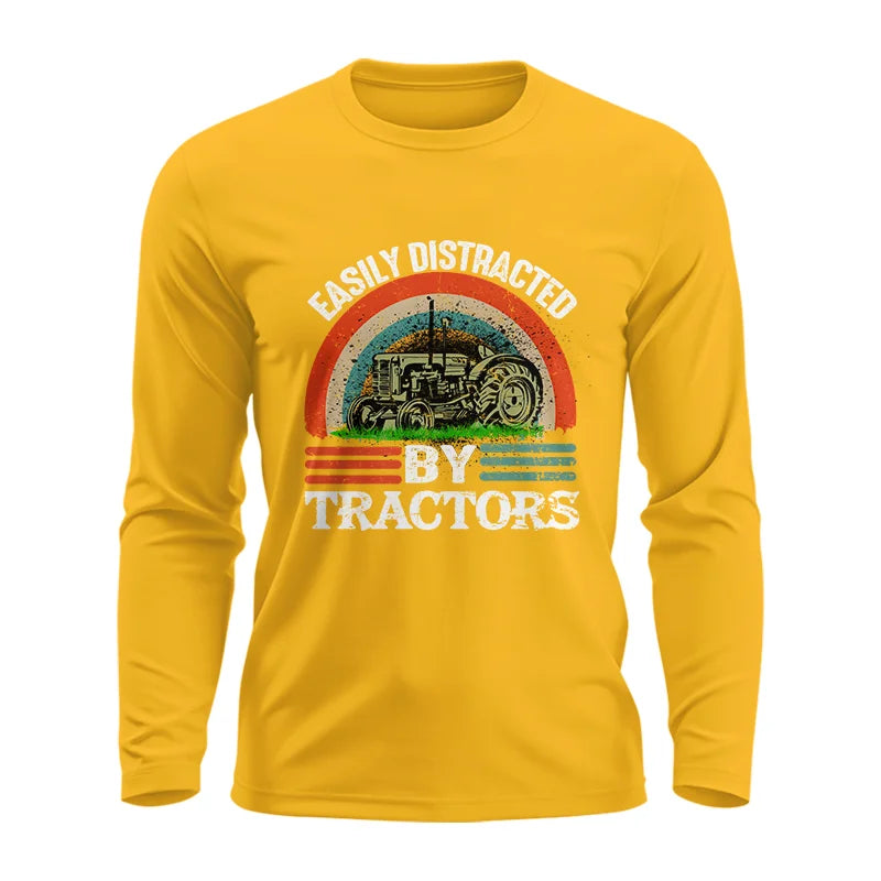 Easily Distracted By Tractors - Unisex Ultra Cotton Long Sleeve Tee