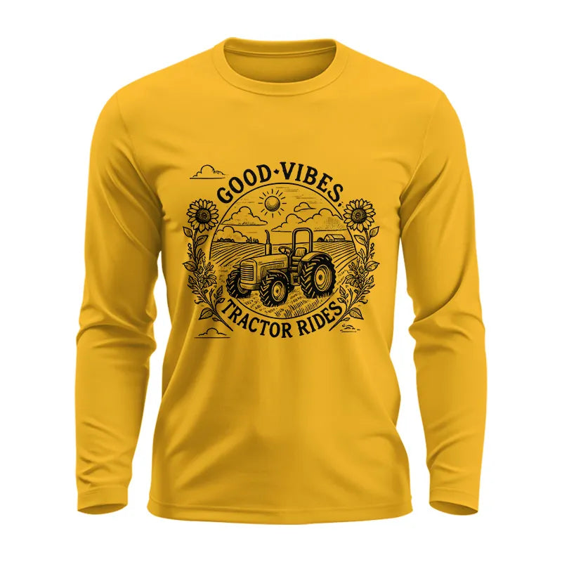 Image of Good Vibes Tractor Rides - Unisex Ultra Cotton Long Sleeve Tee