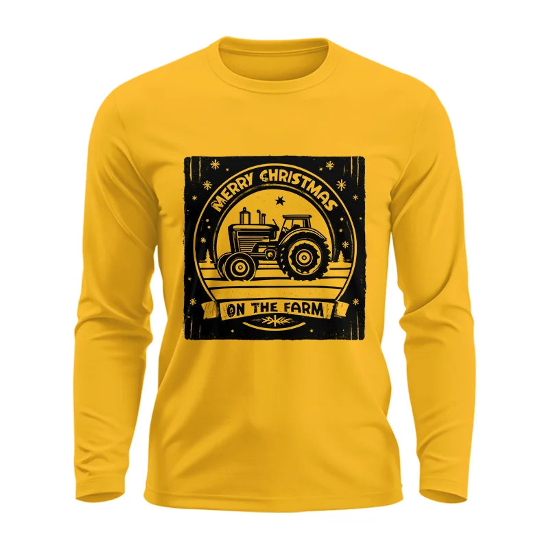 Merry Chritmas On The Farm 5 - Unisex Ultra Cotton Long Sleeve Tee