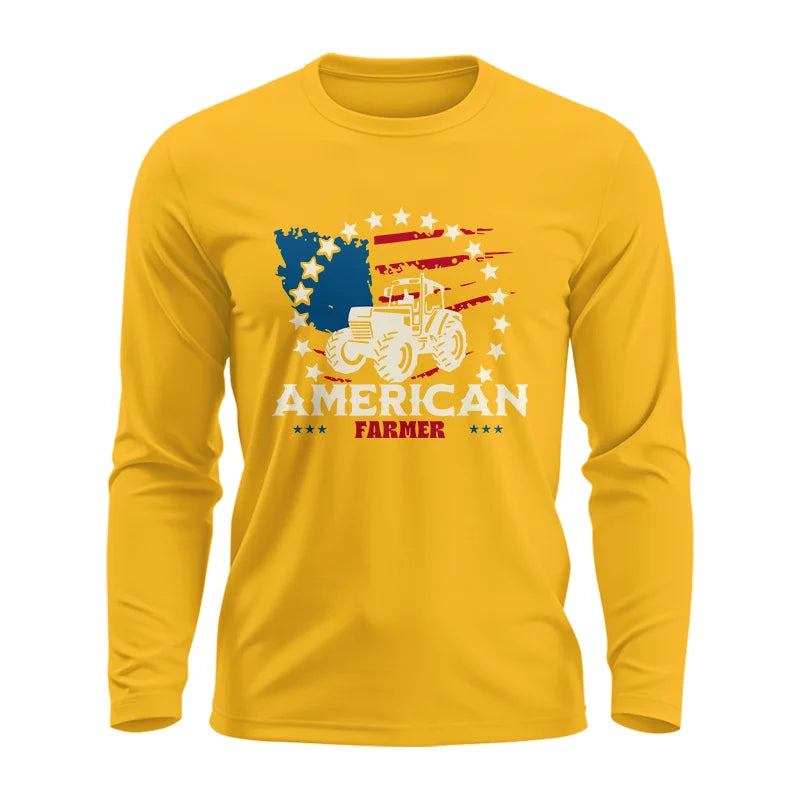 Proud To Be An American Farmer Citizen Veteran - Unisex Ultra Cotton Long Sleeve Tee