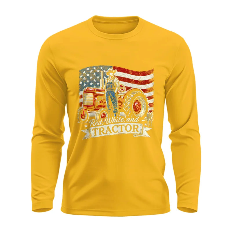 Red White And Tractor - Unisex Ultra Cotton Long Sleeve Tee