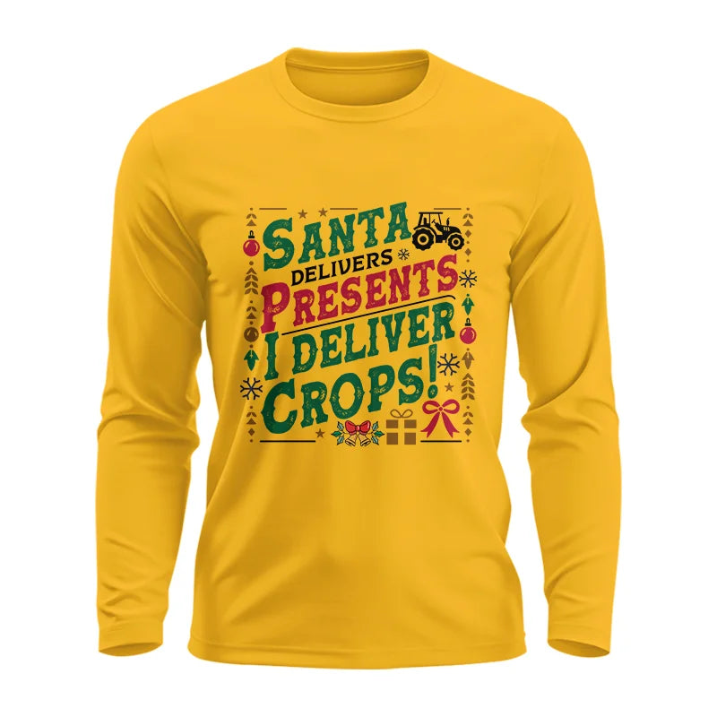 Image of Santa Deliver Present I Deliver Crops! - Unisex Ultra Cotton Long Sleeve Tee