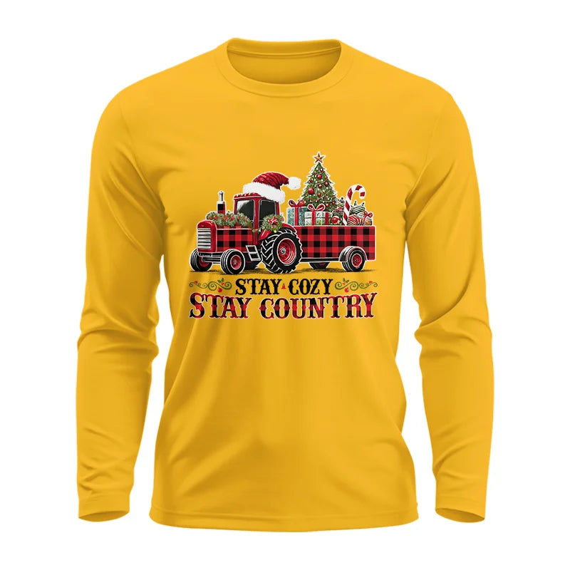 Image of Stay Cozy Stay Country - Unisex Ultra Cotton Long Sleeve Tee