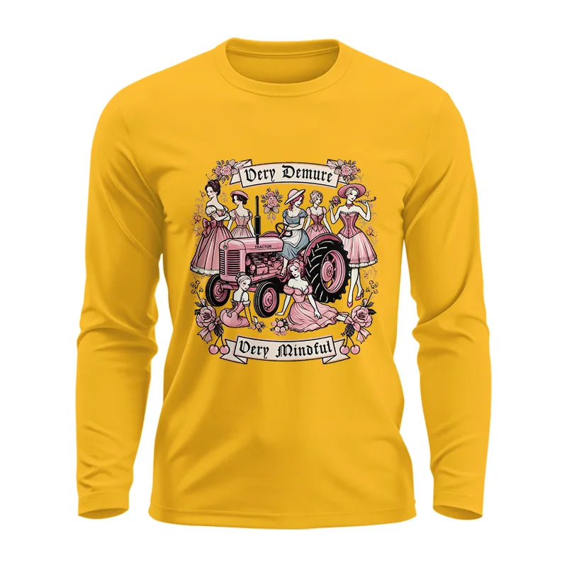 Image of Very Demure Very Mindful Tractor - Unisex Ultra Cotton Long Sleeve Tee