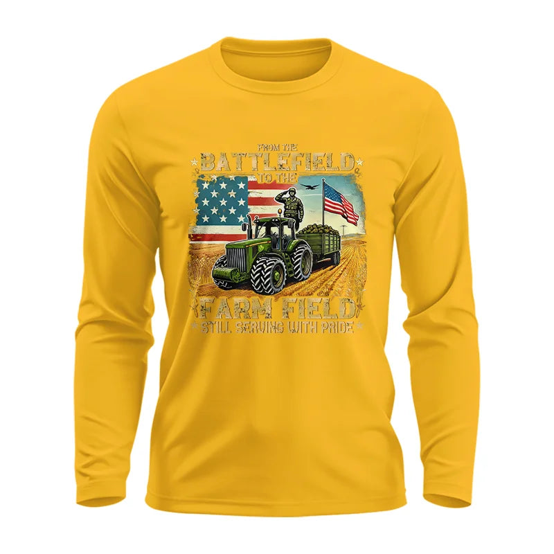 Veteran Farmer From The Battlefield To The Farm Field 2 - Unisex Ultra Cotton Long Sleeve Tee