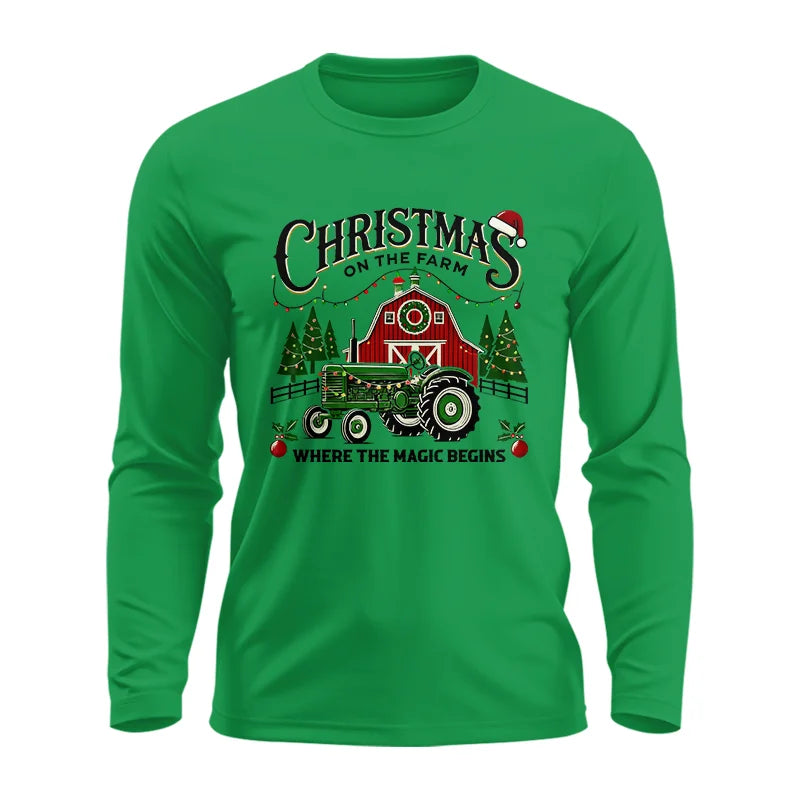 Christmas on the Farm Where the Magic Begins! 5 - Unisex Ultra Cotton Long Sleeve Tee