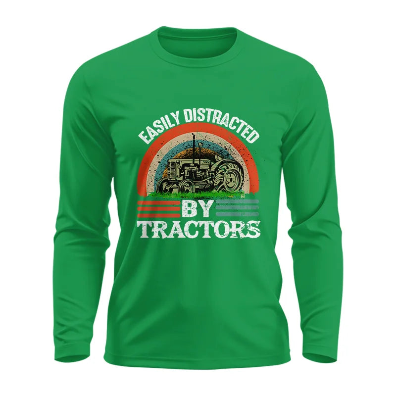 Easily Distracted By Tractors - Unisex Ultra Cotton Long Sleeve Tee