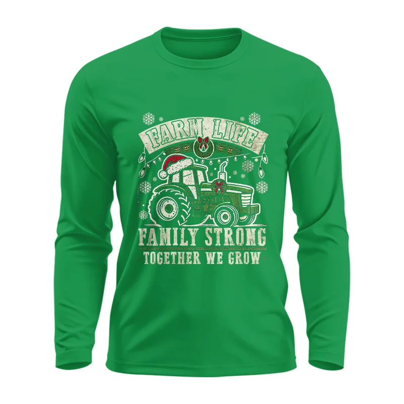 Image of Farm Life Family Strong Together We Grow - Unisex Ultra Cotton Long Sleeve Tee