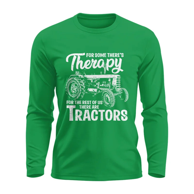 Funny Farmer Therapy Vintage Tractor Lover - Unisex Ultra Cotton Long Sleeve Tee