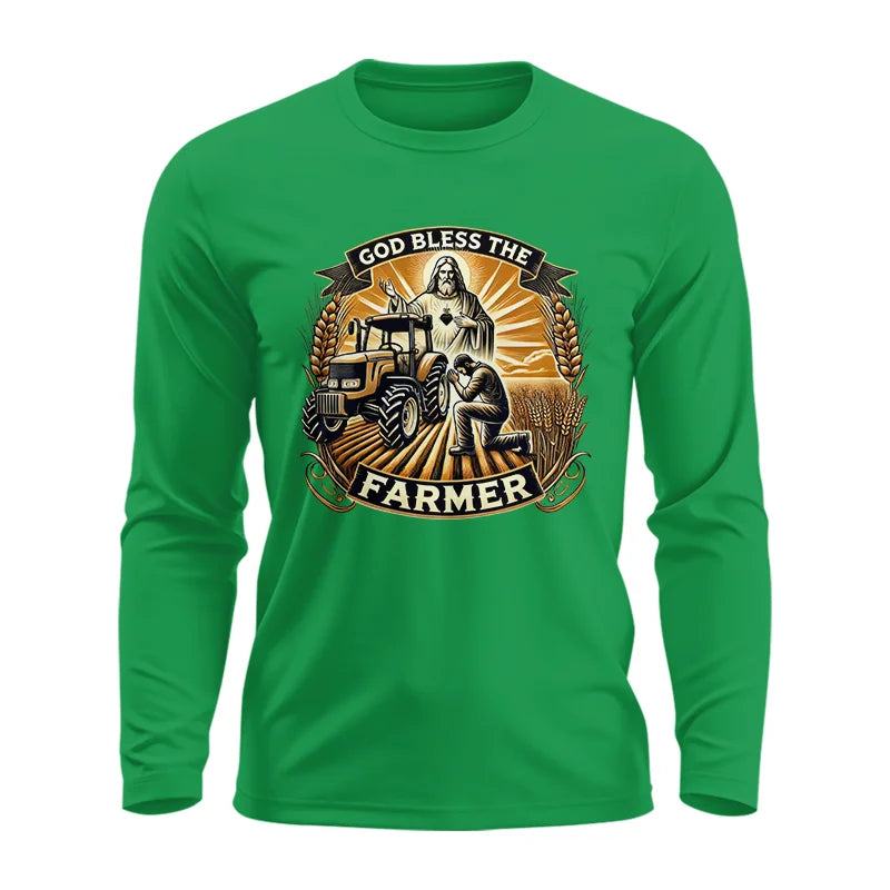 Image of God Bless The Farmer 2 - Unisex Ultra Cotton Long Sleeve Tee