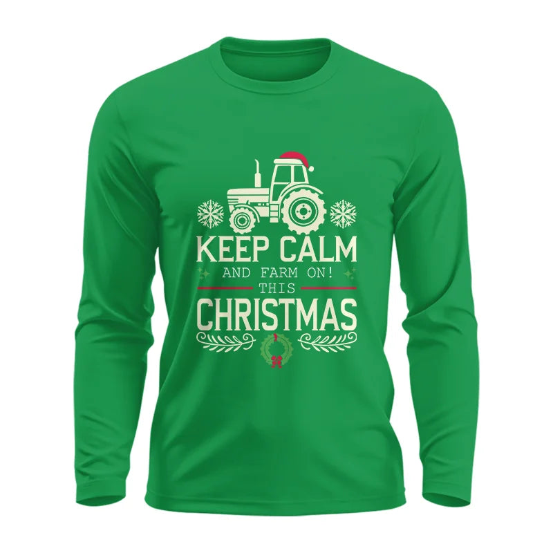 Image of Keep Calm And Farm On! This Christmas - Unisex Ultra Cotton Long Sleeve Tee