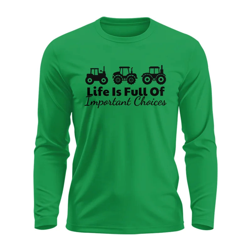 Image of Life Is Full Of Important Choices 19 - Unisex Ultra Cotton Long Sleeve Tee