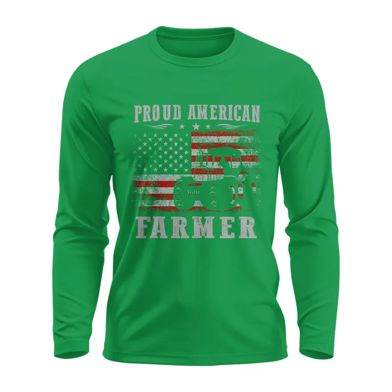 Image of Proud American Farmer - Unisex Ultra Cotton Long Sleeve Tee