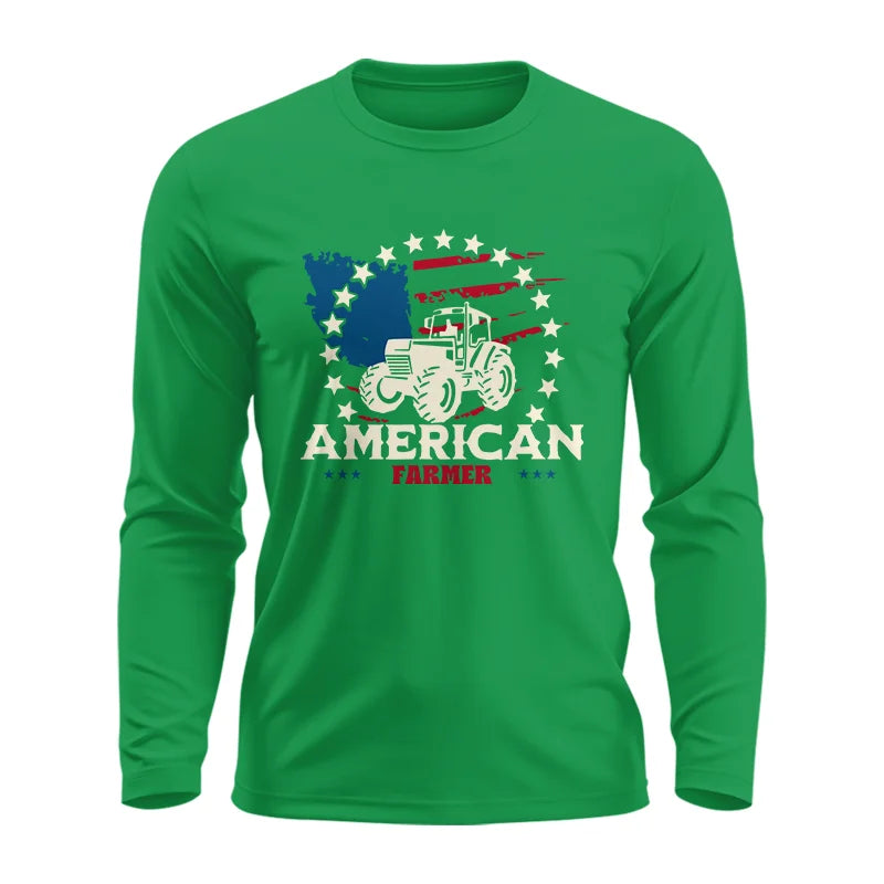 Image of Proud To Be An American Farmer Citizen Veteran - Unisex Ultra Cotton Long Sleeve Tee