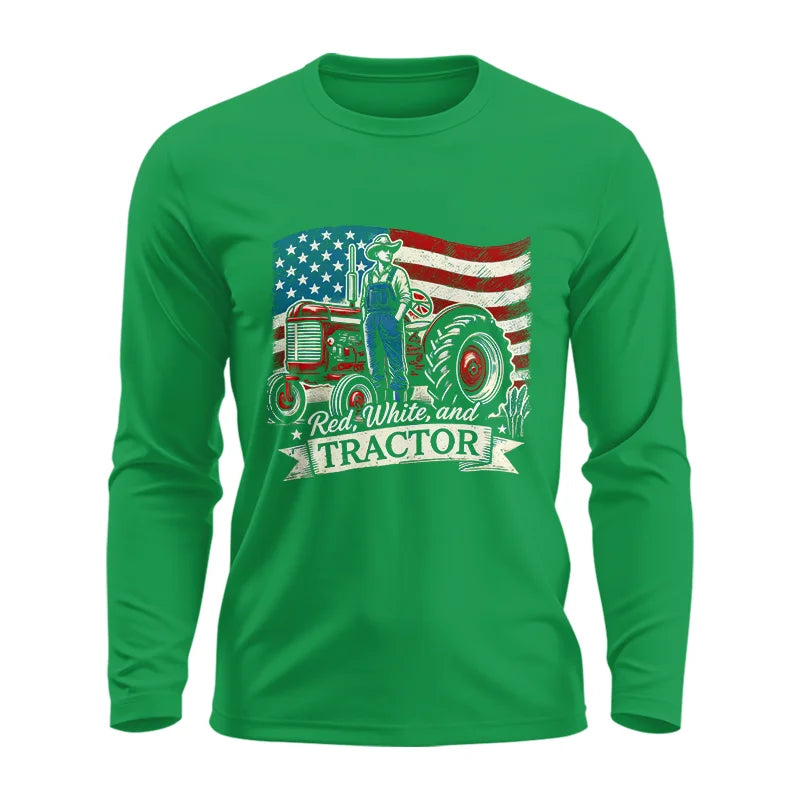 Red White And Tractor - Unisex Ultra Cotton Long Sleeve Tee