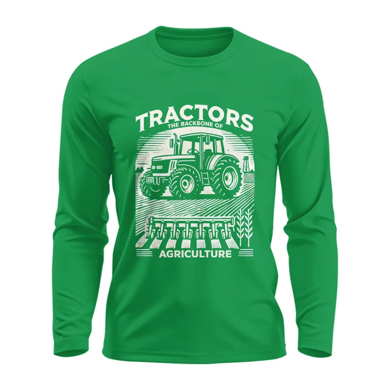 Image of Tractors The Backbone Of Agriculture - Unisex Ultra Cotton Long Sleeve Tee