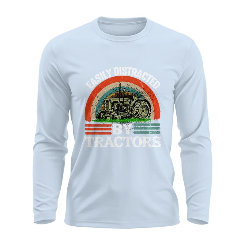 Image of Easily Distracted By Tractors - Unisex Ultra Cotton Long Sleeve Tee