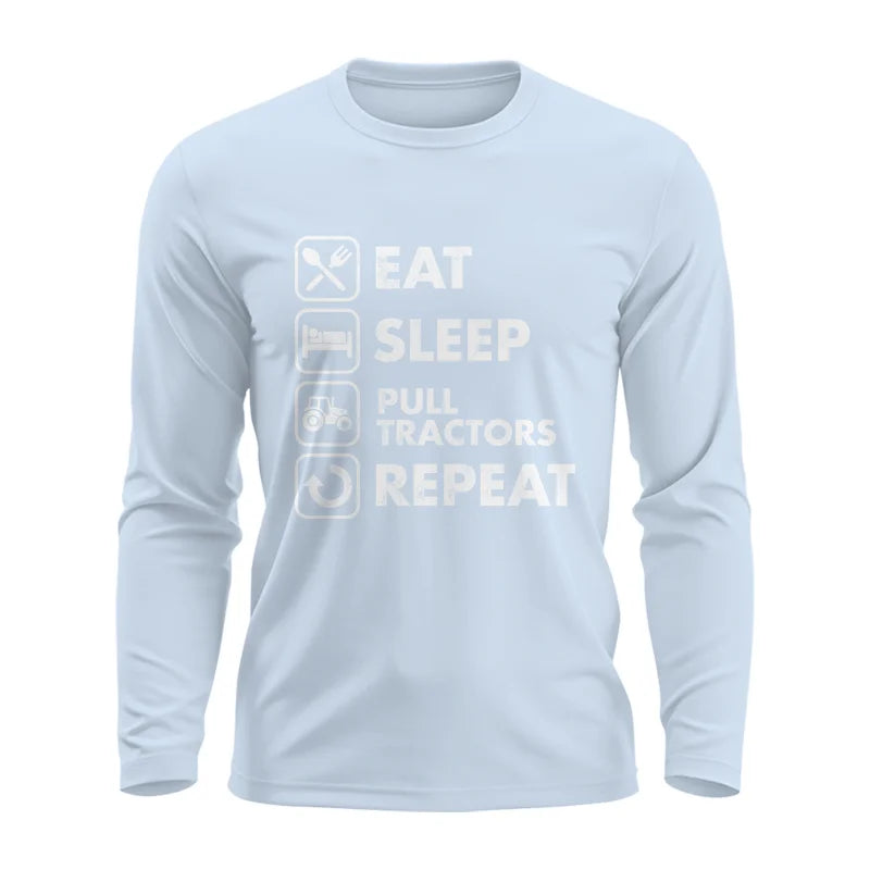 Image of Eat Sleep Pull Tractors Repeat - Unisex Ultra Cotton Long Sleeve Tee