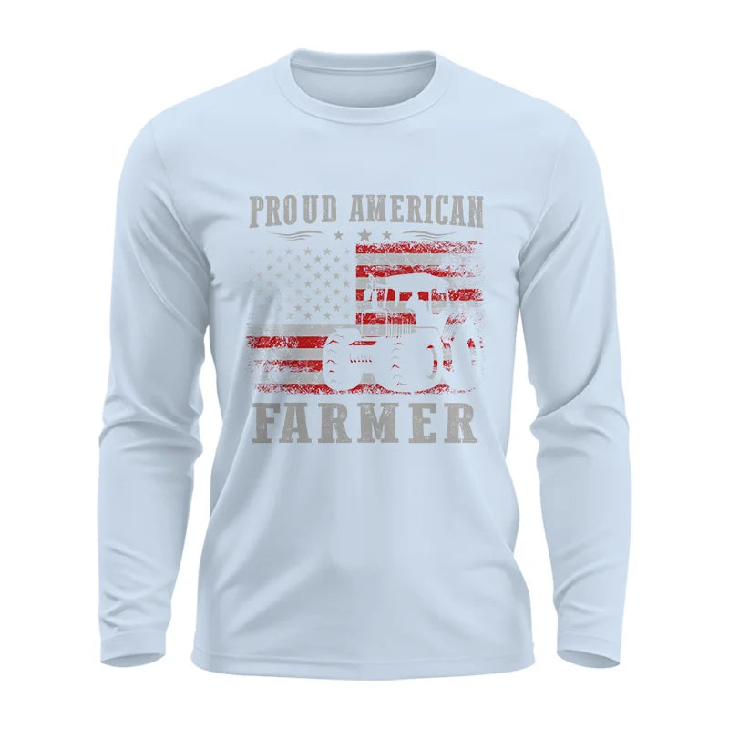 Image of Proud American Farmer - Unisex Ultra Cotton Long Sleeve Tee