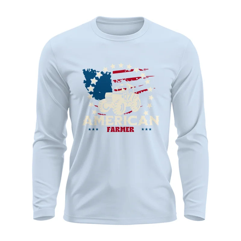 Image of Proud To Be An American Farmer Citizen Veteran - Unisex Ultra Cotton Long Sleeve Tee